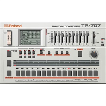 TR-707 Software Rhythm Composer [Lifetime Key] (ローランド)(ソフトシンセ)(オンライン納品)(2時間以内に納品)