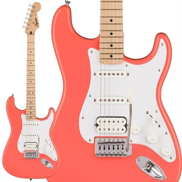 【キズ有アウトレット品！】 Squier Sonic Stratocaster HSS (Tahitian Coral/Maple Fingerboard)