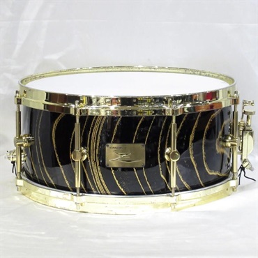 【イケベ大阪特売品！】USED 中古 HS-1465-30th [Zelkova Snare Drum 30周年記念モデル ~金蘭~][シェル割れ補修痕あり]