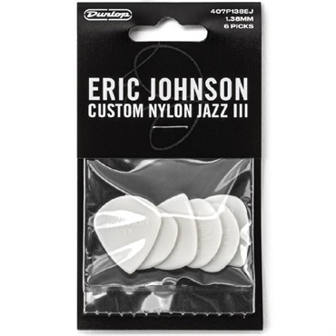 Dunlop (Jim Dunlop) 407P138EJ ERIC JOHNSON CUSTOM NYLON JAZZ III PICK 1.38mm (6枚入り)