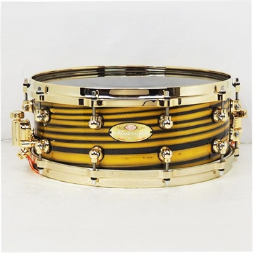 Masterworks Snare Drum 14x5.5 -Gold Swirl on Black Carbon-【イケベ楽器店創業50周年記念モデル】