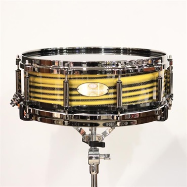 【イケベ楽器店創業50周年記念モデル】Masterworks Snare Drum 14x5 Free Floating - Gold Swirl on Black Carbon