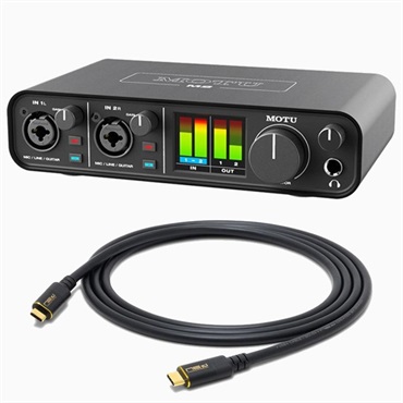 M2 + Oyaide SCI-04 セット (モツ)(USB-Cオーディオインターフェイス)(オヤイデ)(Thunderbolt3互換USB4 Type-C-Type-C　1.2ｍ)