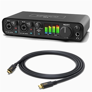 M4 + Oyaide SCI-04 セット (モツ)(USB-Cオーディオインターフェイス)(オヤイデ)(Thunderbolt3互換USB4 Type-C-Type-C　1.2ｍ)