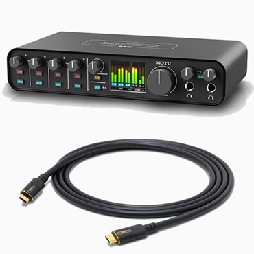 M6 + Oyaide SCI-04セット (モツ)(USB-Cオーディオインターフェイス)(オヤイデ)(Thunderbolt3互換USB4 Type-C-Type-C　1.2ｍ)