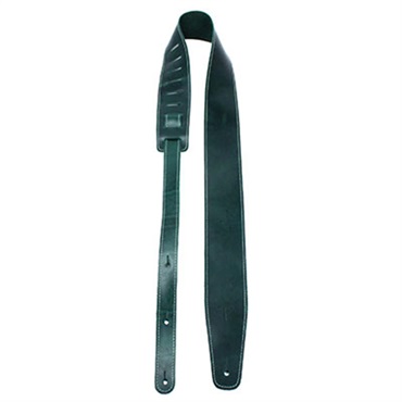 2.5 TEAL BASEBALL LEATHER GUITAR STRAP