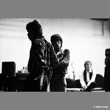 Ikebe Original No. 02 Tokyo Japan 1990 Rehearsal ｽﾄｰﾝｽﾞ来日35周年有賀幹夫写真展額装