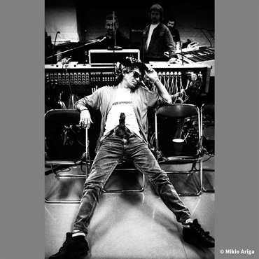 Ikebe Original No. 06 Tokyo Japan 1990 Rehearsal ｽﾄｰﾝｽﾞ来日35周年有賀幹夫写真展額装