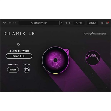 Clarix LB (ウェイブス)(ノイズ除去)(プラグイン)(オンライン納品)(2時間以内に納品)