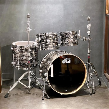 dw Collector's Pure Maple 4pc Drum Kit [BD22，FT16，TT12&10 / Black Oyster Glass]
