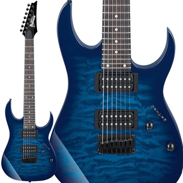 Ibanez GRG7221QA TBB [7-strings model] (Transparent Blue Burst)
