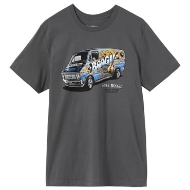 【夏のボーナスセール】 Boogie Van Tee (Charcoal) (Medium) [MA-TEE-BVAN-GRY-MD]