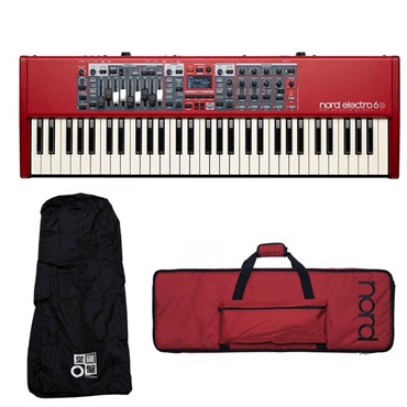 Nord Electro 6D 61+専用ソフトケースセット レインカバー付き ノードエレクトロ 61鍵 セミウェイト・ウォーターフォール鍵盤
