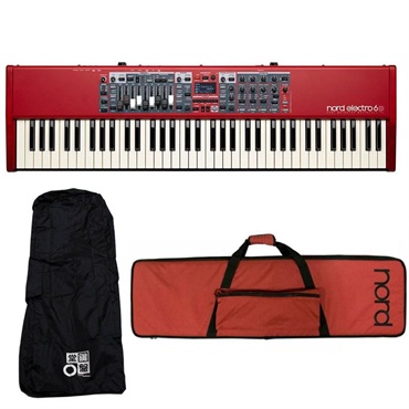 Nord（CLAVIA） Nord Electro 6D 73+専用ソフトケースセット レインカバー付き ノードエレクトロ 73鍵 セミウェイト・ウォーターフォール鍵盤