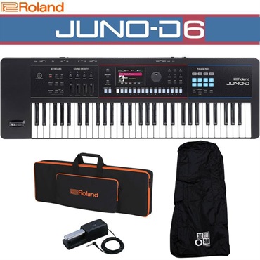 JUNO-D6 背負える純正ソフトケース+ダンパーペダルセット(CB-V61+DP-10) レインカバー付き ※DP-10は6月～7月頃入荷次第別途配送※配送事項要ご確認