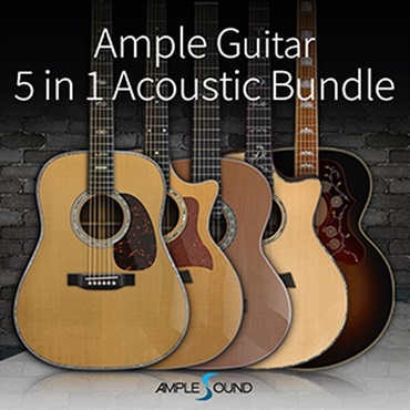 AMPLE GUITAR 5 in 1 ACOUSTIC BUNDLE (アンプルサウンド)(アンプルギター)(オンライン納品)(2時間以内に納品)