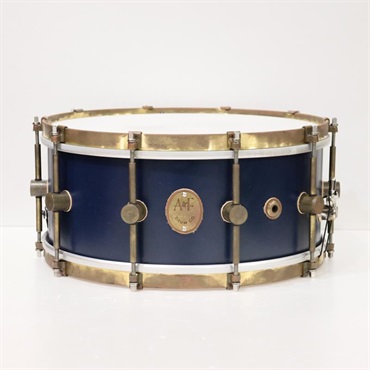 A&F Drum Co USED 中古 Chandler Blue Club 14''×6.5'' with Brass Hoops