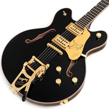 Falcon Center Block LTD with String-Thru Bigsby and Gold Hardware（Midnight Sapphire/Ebony)