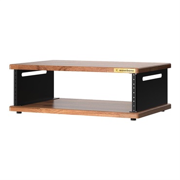 Stella Portable Rack Case-3U Walnut (ウェーブボーン)(ラックケース)(19インチ)(3U)