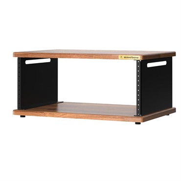 Stella Portable Rack Case-4U Walnut (ウェーブボーン)(ラックケース)(19インチ)(4U)