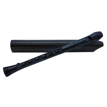 ヌーボ / N320RDBBK プラスチック製 シリコンキー付リコーダー Recorder+ (Black/Black)
