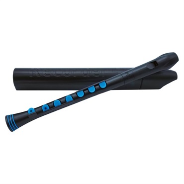NUVO ヌーボ / N320RDBBL プラスチック製 シリコンキー付リコーダー Recorder+ (Black/Blue)