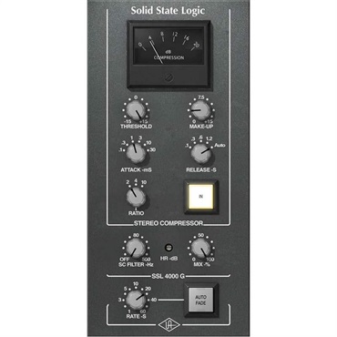【UAD Half Yearly Sale！】SSL 4000 G Bus Compressor (ユニバーサルオーディオ)(UADプラグイン)(オンライン納品)(2時間以内に納品)