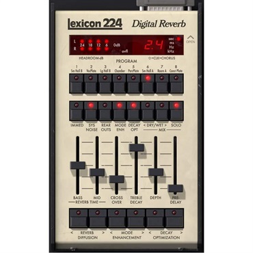 【UAD Half Yearly Sale！】Lexicon 224 Digital Reverb (ユニバーサルオーディオ)(UADプラグイン)(オンライン納品)(2時間以内に納品)