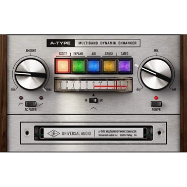 【UAD Half Yearly Sale！】A-Type Multiband Dynamic Enhancer (ユニバーサルオーディオ)(UADプラグイン)(オンライン納品)(2時間以内に納品)