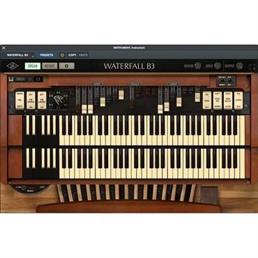 【UAD Half Yearly Sale！】Waterfall B3 Organ (ユニバーサルオーディオ)(UADプラグイン)(オンライン納品)(2時間以内に納品)