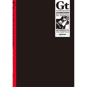 ギターTABノート A4 コードダイアグラム付き