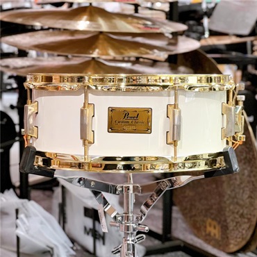 Pearl USED 中古品 CL-5314 [Custom Classic One Pice Maple 14×5.5/#109 Pure white Lacquer][Made In Japan]