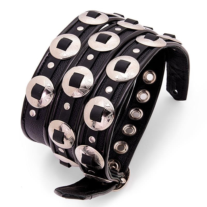 M-Star Concho / Black & Black （エム・スター・コンチョ レザーストラップ）の商品画像
