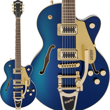 G5655TG Electromatic Center Block Jr. Single-Cut with Bigsby and Gold Hardware（Azure Metallic／Laurel）