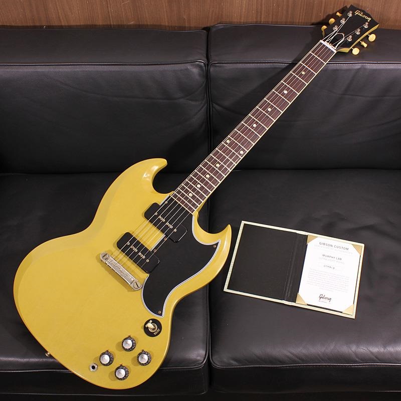 【GIBSON×AQUBEストラッププレゼント】Murphy Lab 1963 SG Special Reissue Ultra Light Aged TV Yellow SN. 504913の商品画像