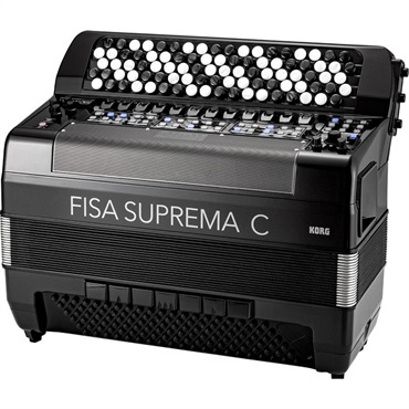 FISA SUPREMA C BUTTON MATTE BLACK ボタン式 電子アコーディオン (FSUP-B MBK) 中型 92ボタン 120ベース AERO DIGITAL INSTRUMENT コルグ フィサ スプレマ クロマチック