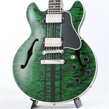 Gibson 【GIBSON×AQUBEストラッププレゼント】CS-336 3A Quilt Top Gloss (Green Tiger Stripe) 【Weight≒3.23kg】