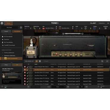 IK Multimedia TONEX Brown Sound 80/81 (TONEXエコシステム)(マーシャル)(オンライン納品)