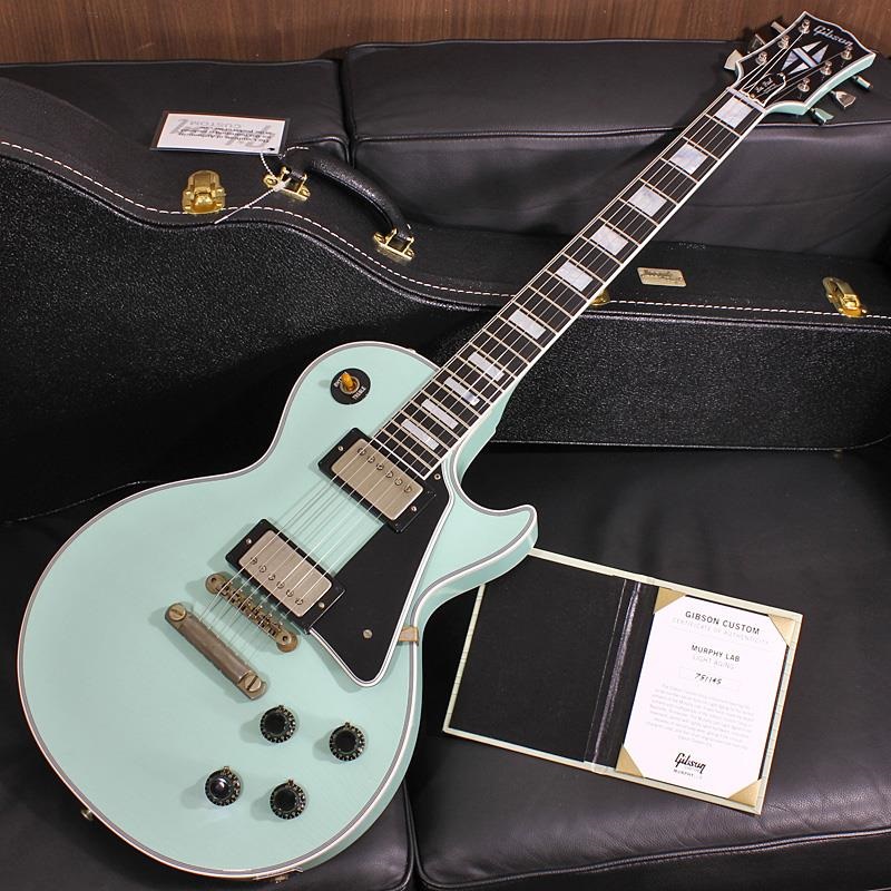 【GIBSON×AQUBEストラッププレゼント】Murphy Lab 1957 Les Paul Custom Reissue 2-Pickup Kerry Green Light Aged SN. 751145の商品画像