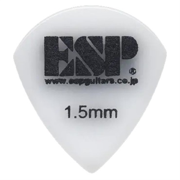 ESP PJ-PS15 WHITE ポリアセタール サンドグリップ PICK (ジャズシェイプ/1.5mm)