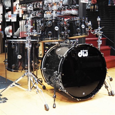 Collector's Hybrid Shell PurpleCore/Maple 4pc Drum Kit [BD22，FT16，TT12&10 / Piano Black]