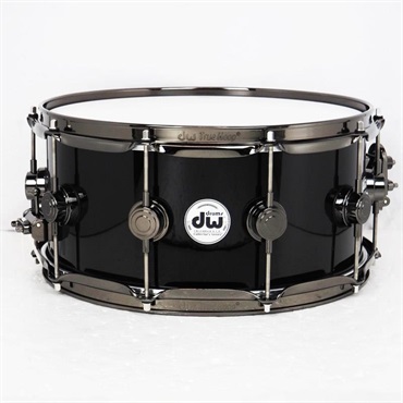 DR546514SSN302 [Collector's Hybrid Shell PurpleCore Maple Snare Drum 14×6.5 / Piano Black / Black Nickel Hardware]