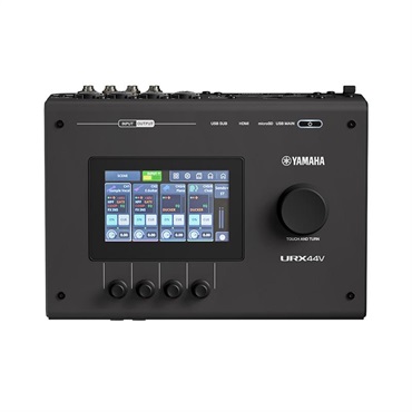 URX44V B (Black)(ブラック)(ヤマハ)(オーディオインターフェース)(URXシリーズ)(USB-C搭載)(HDMI入力搭載)(タッチパネル)(DSP内蔵)(32bit 192kz)