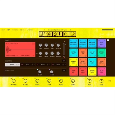 Native Instruments 【ネイティブインストルメンツSummer Sale 2026！】Marco Polo Drums (ブームバップビート)(ヒップホップ)(オンライン納品)(2時間以内に納品)