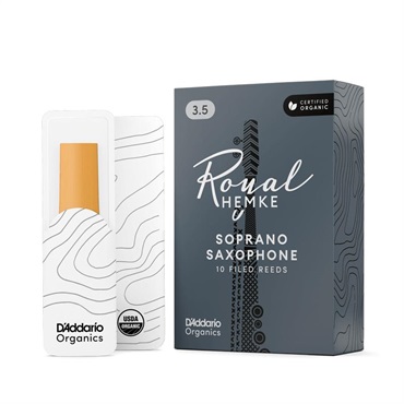 D'Addario Woodwinds (RICO) 《硬さ：3.5》ソプラノサックス用リード ダダリオ・ウッドウインズ オーガニック ロイヤル・ヘムケ