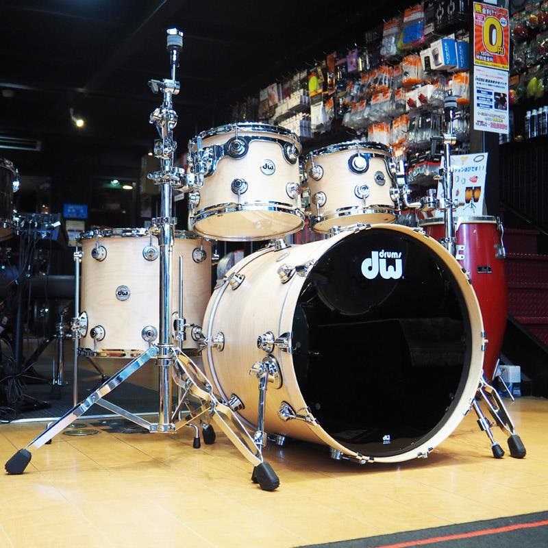 Collector's Pure Maple 4pc Drum Kit [BD22，FT16，TT12&10 / Natural Satin Oil]【タムクランプ×2付属】の商品画像