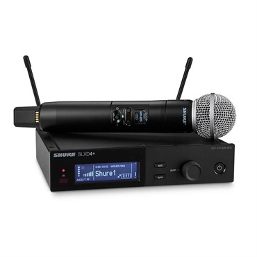 SLXD24+J/58 (シュアー)(ハンドヘルド送信機+受信機)(ワイヤレスシステム)(SM58)(1ch)