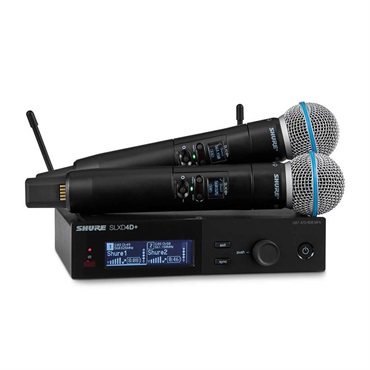 SLXD24D+J/B58 (シュアー)(ハンドヘルド送信機+受信機)(ワイヤレスシステム)(Beta 58A)(2ch)