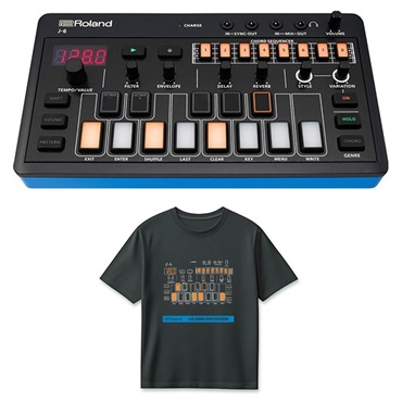 (Tシャツセット)J-6 CHORD SYNTHESIZER (AIRA Compact) & J-6 T-Shirts DesignB L (RT/J-6BL) セット ローランド