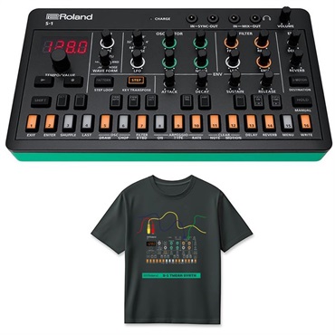 Roland (Tシャツセット)ローランド S-1 TWEAK SYNTHESIZER (AIRA Compact) & S-1 T-Shirts DesignA L (RT/S-1AL) セット シンセサイザー